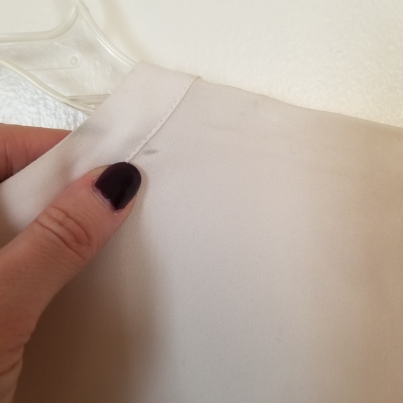 Joie ivory silk lace inset blouse Med - Picture 6 of 8